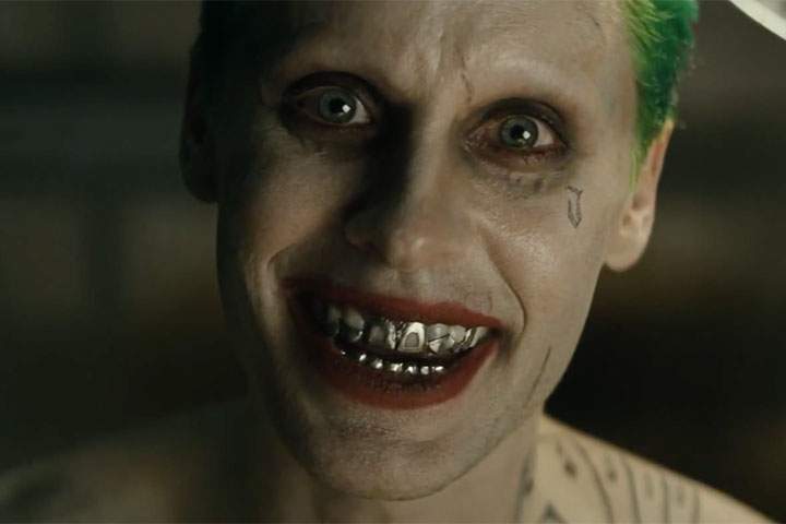 Jared Leto as the Joker in a scene from ‘Suicide Squad.’