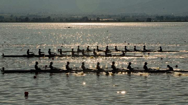 Four members of the Cuban rowing team have defected to the United States, according to a coach.