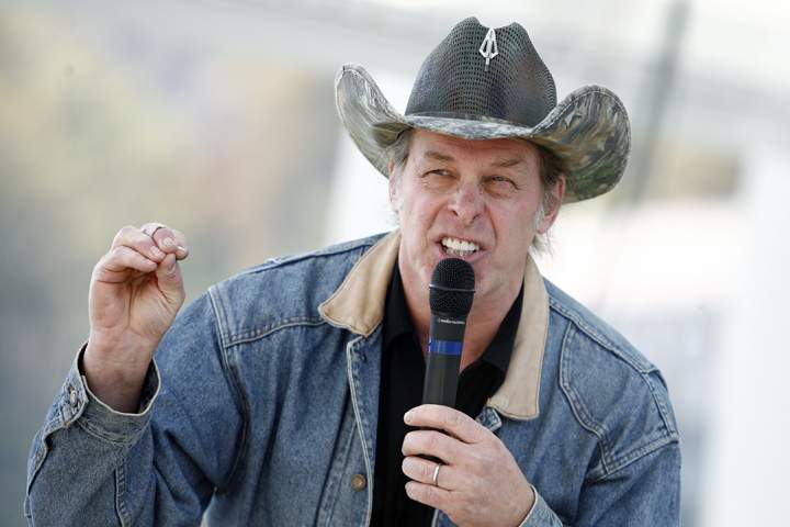 Ted Nugent, pictured in 2010.