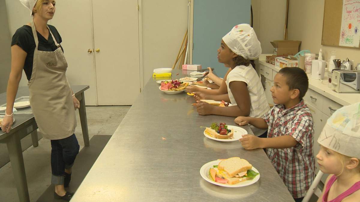 REACH teaches school kids about nutrition. 