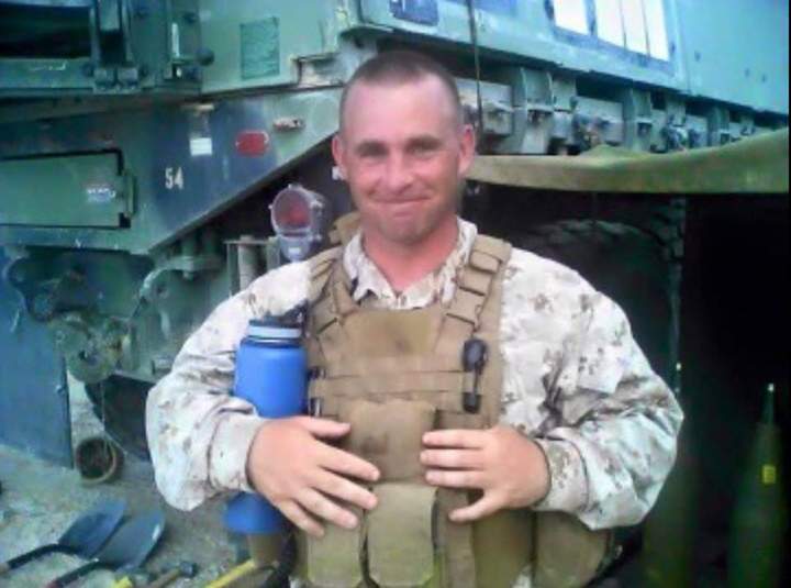 Thomas Sullivan, seen here, in a photo posted on Facebook by his U.S. Navy Battalion.