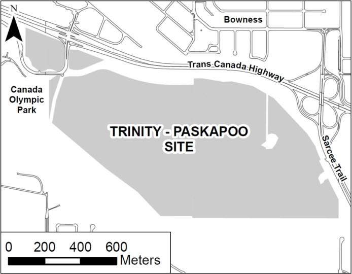 Trinity / East Paskapoo Slopes area map