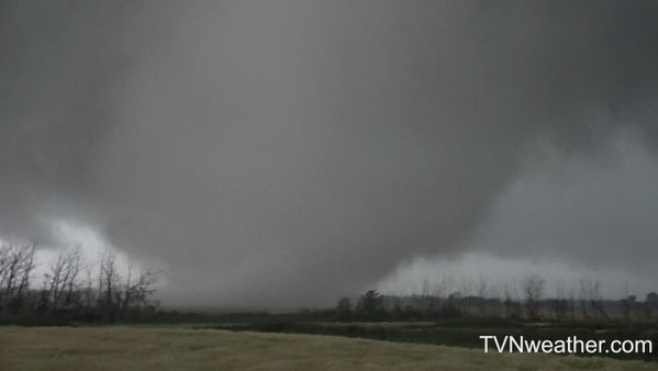 TVN weather team Reed Timmer and Sean Schofer captured this image of a tornado in SW Manitoba Monday night.