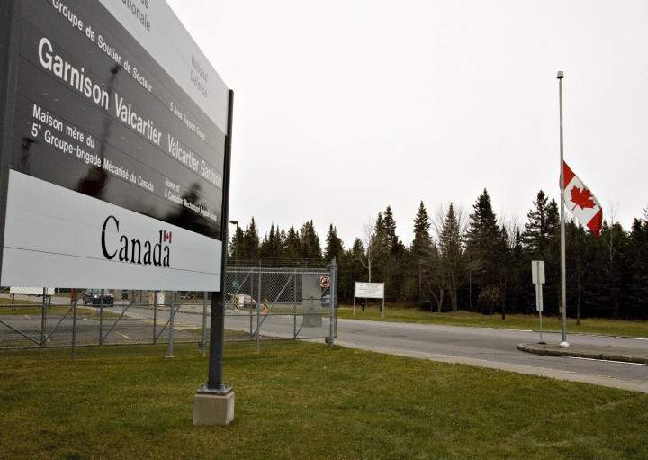 The entrance of CFB Valcartier, Que., Saturday, Nov. 17, 2007.