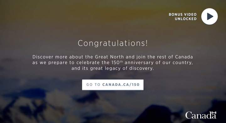 Screencap from Canadian Heritage game