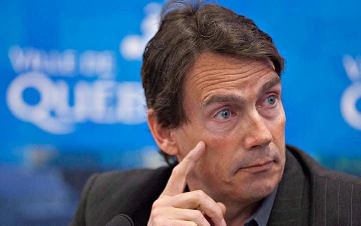 Parti Quebecois leader Pierre Karl Peladeau in Quebec City, Que.