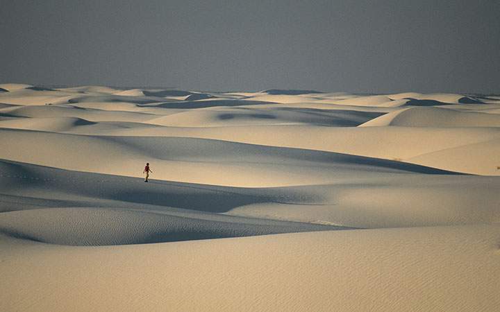 Photo by The Travel Library / Rex Features

White Sands National Monument with Walker, Alamogordo - Near, New Mexico, Usa

White Sands National Monument with walker, Alamogordo - near, New Mexico, USA



 674248a.