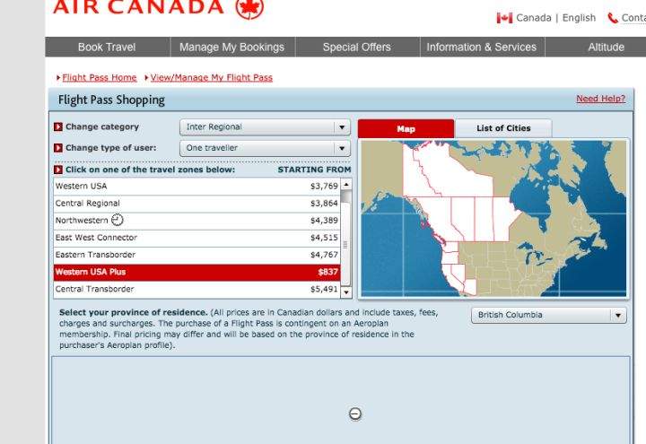 Air Canada deal