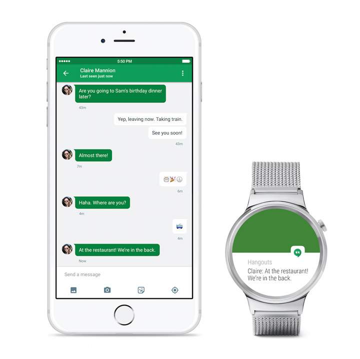 The app, launched in Apple’s App Store on Monday, will enable the latest Android watches to link with the iPhone so people can quickly glance at their wrists for directions, fitness information and notifications about events, emails and Facebook updates.