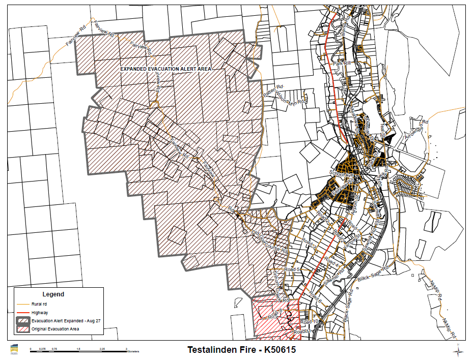 Testalinden Alert expands again; crews battle fires throughout region - image