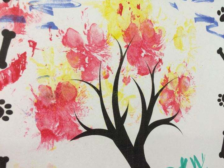 Some of Daisy’s artwork ahead of the Bark Mitzvah in Calgary set for Aug. 23, 2015.