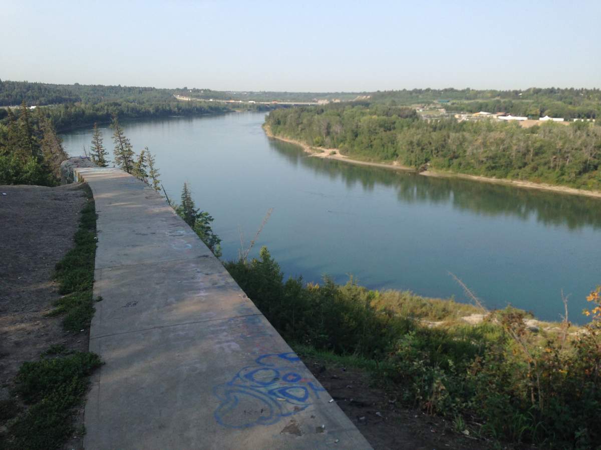  The End of the World viewpoint in Edmonton.  August 25, 2015.