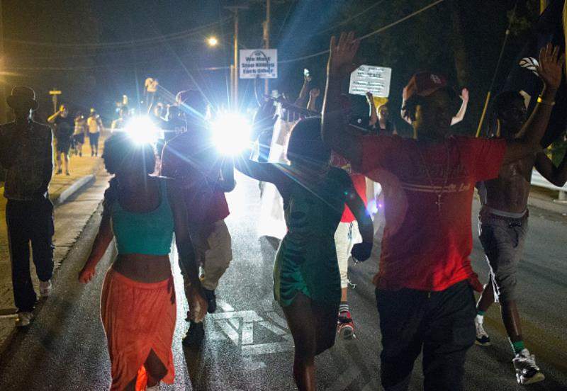 Brown, an unarmed black teenager, was shot and killed by a Ferguson police officer on August 9, 2014. Brown's death sparked months of sometimes violent protests in Ferguson and drew nationwide focus on police treatment of black offenders.