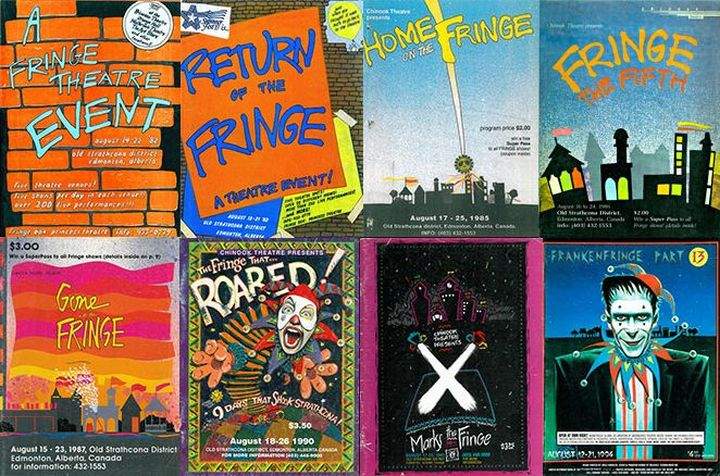 Just a few of the many past Edmonton Fringe posters.