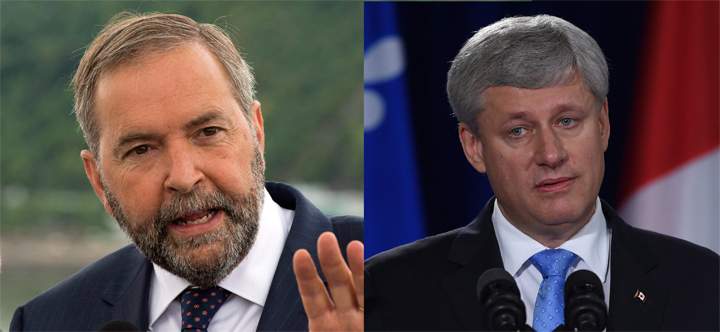 Neither Tom Mulcair nor Stephen Harper are expected to attend a debate on women's issues in September.
