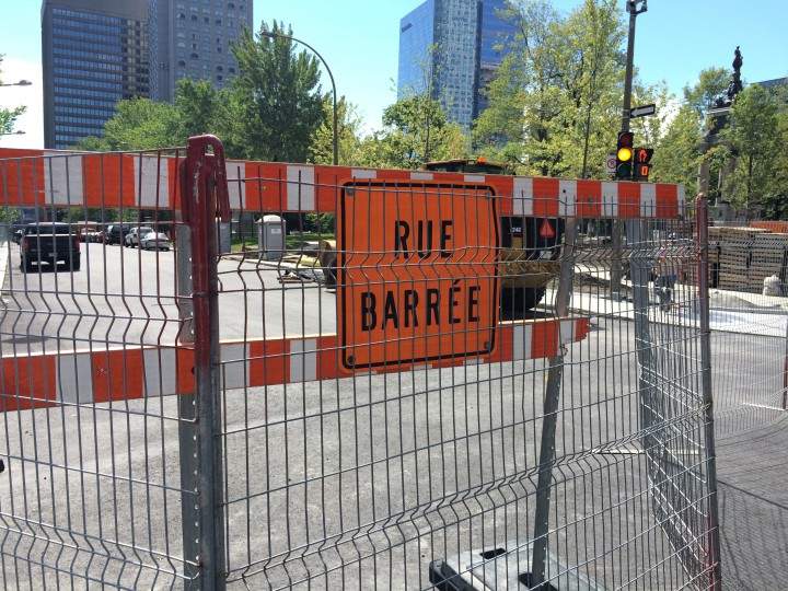 De la Cathédrale Street has been closed since May 22, 2014.