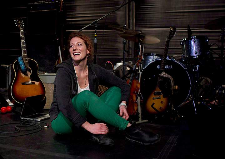 Canadian singer/songwriter Kathleen Edwards is pictured at a Toronto rehearsal studio on January 12, 2012. 