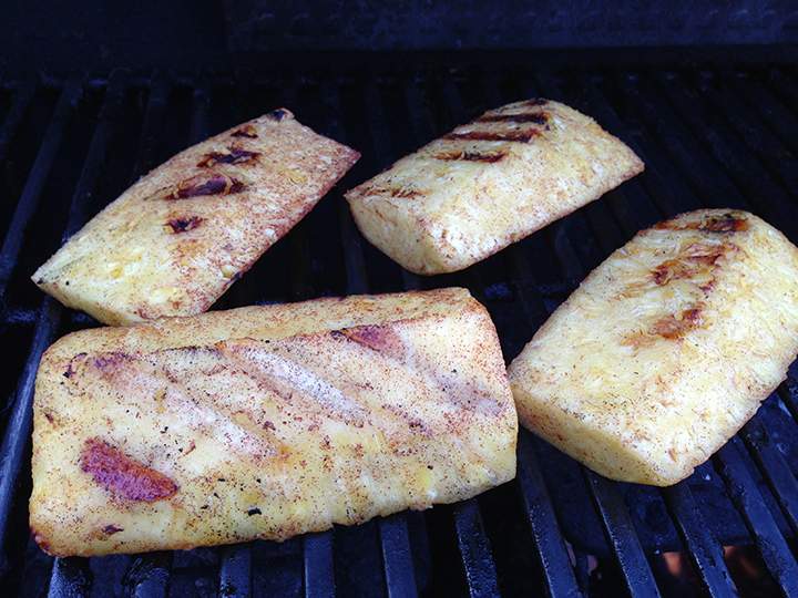 Mike Le Couteur’s sweet pineapple BBQ treats.