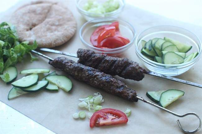 shish kebab on the barbecue