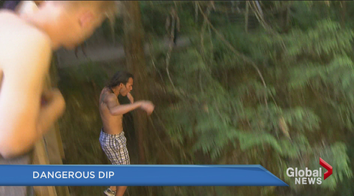 Rescue crews in North Vancouver want public to stop jumping from bridges - image
