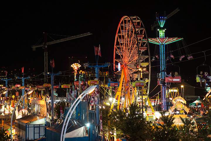 A general view of the Canadian National Exhibition in Toronto on Saturday, August 23, 2014. 