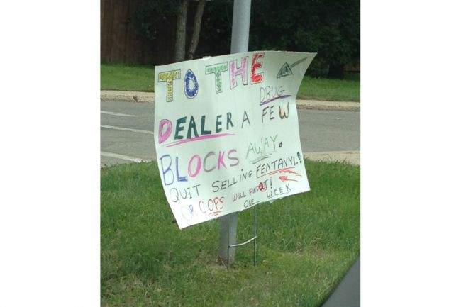 Moose Jaw poster threatens alleged fentanyl dealer - image