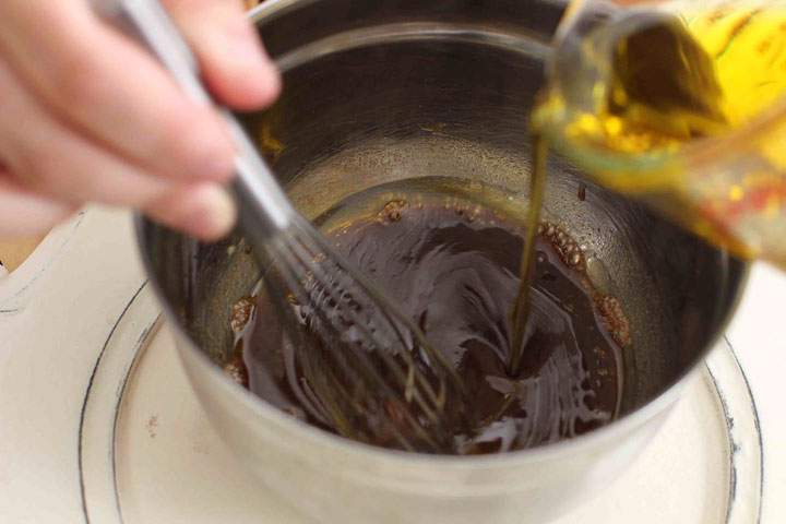 This March 9, 2015 shows a step by step for easy to make vinaigrette in Concord, N.H.