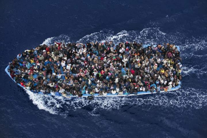 This photograph by Italy's Massimo Sestini won second prize in the General News category, World Press Photo 2015.