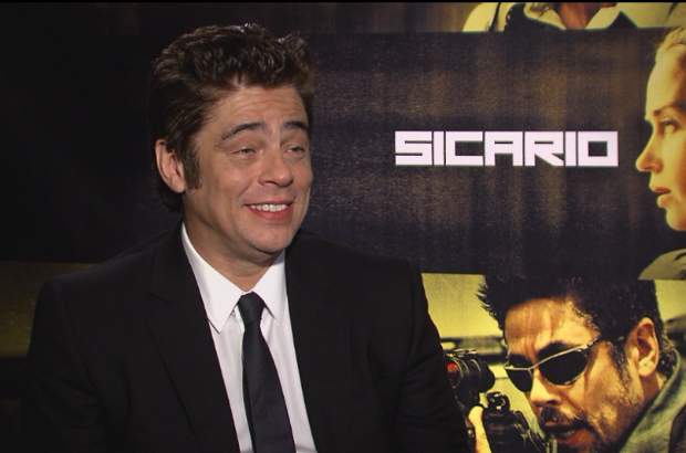 Benicio Del Toro talks about his upcoming film Sicario.