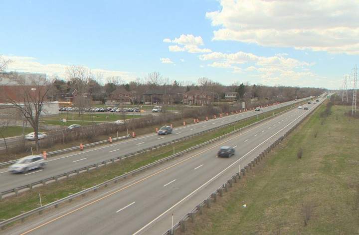 A shot of Autoroute 20 in Beaconsfield, Monday, May 25, 2015.