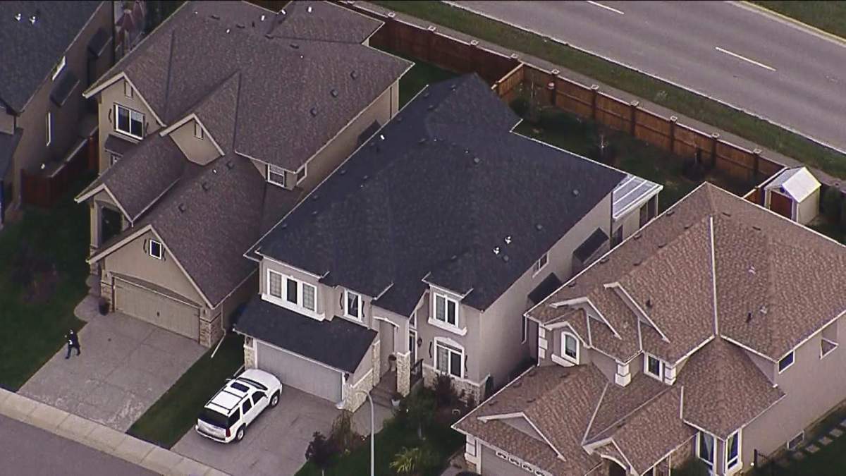 Calgary police investigate a suspicious death at a home along Cranarch Circle S.E. on Wednesday, September 9, 2015.