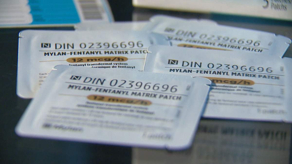 Fentanyl patches are displayed.