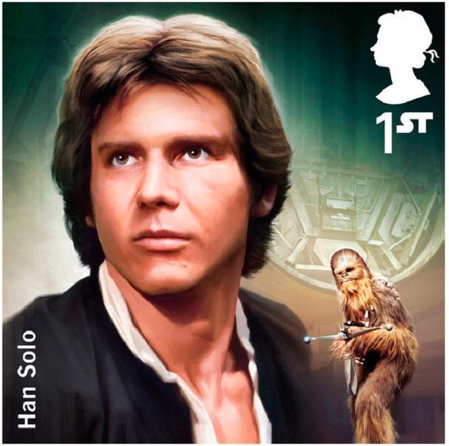 Han Solo's stamp.