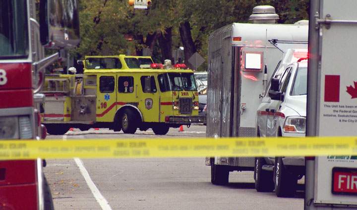 A building in downtown Saskatoon was evacuated after a gas leak on Wednesday morning