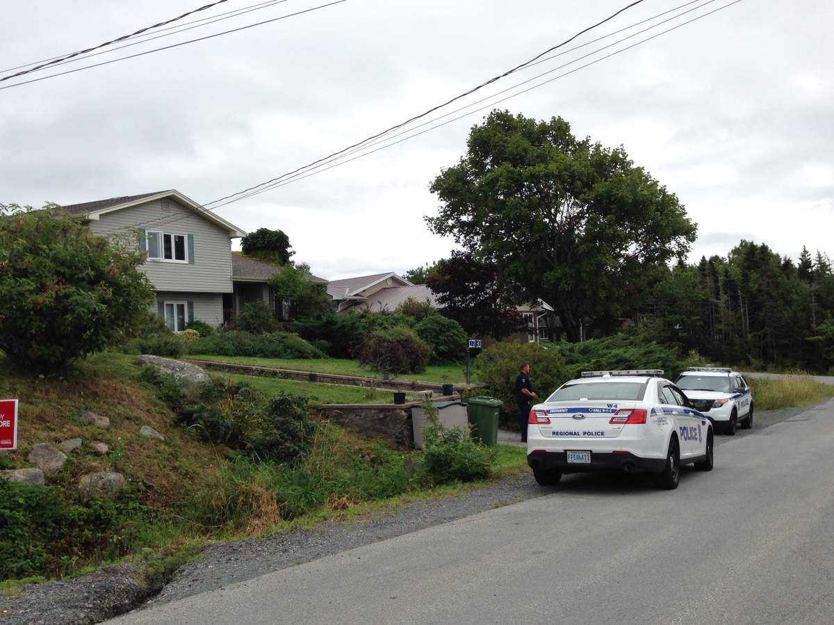 Police were called to this home following a report of a man with a firearm.
