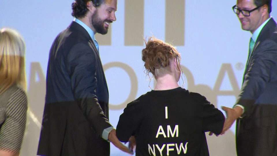 Living her dream at one of the biggest events in any model’s career.