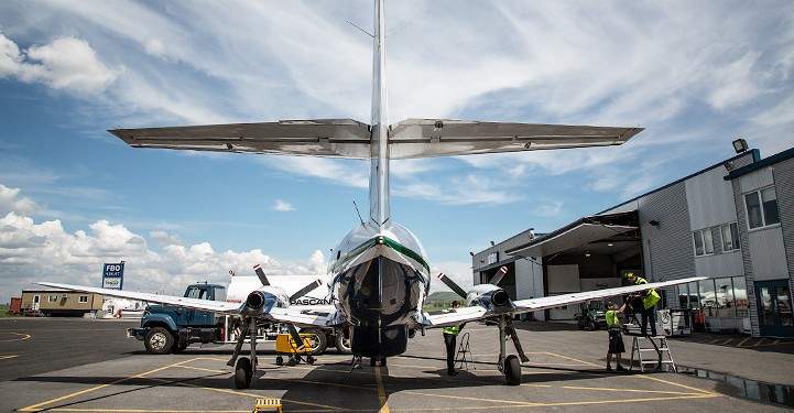 A file photo of a plane with Pascan Aviation.