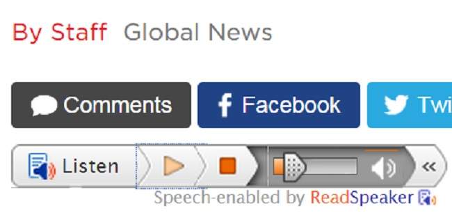 Simply click on the "Listen" icon.