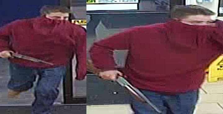 Saskatchewan RCMP have released surveillance images in hopes of identifying a suspect after an armed robbery in North Battleford Saturday.