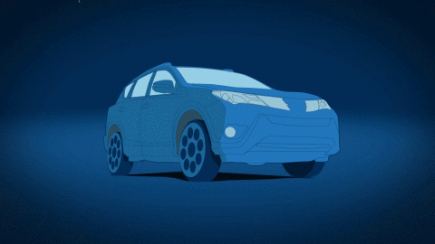 It’s the metal frame of the car, not the tires that protects you from lightning in a vehicle.