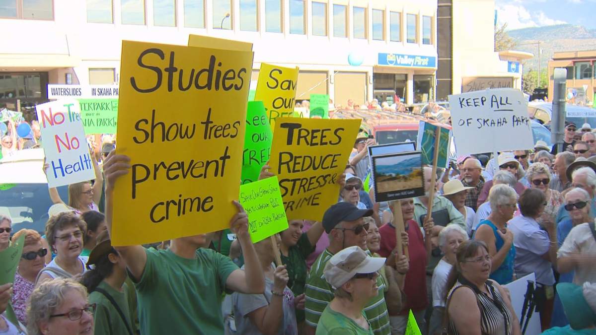 Protest at City Hall.