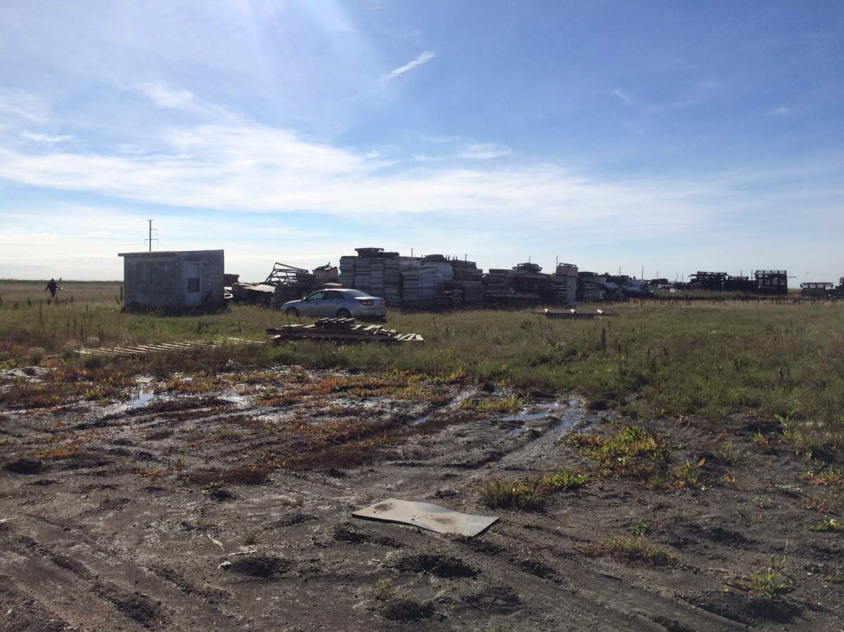 The yard for Super Seamless has been expropriated to make room for the Regina bypass.