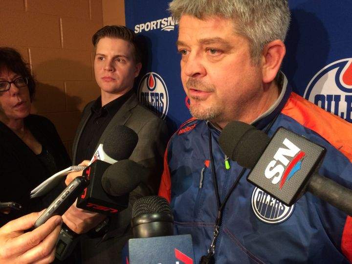 Edmonton Oilers head coach Todd McLellan.