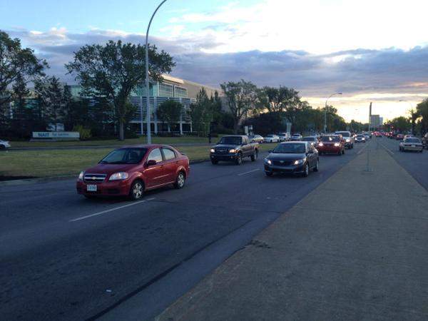 Edmonton traffic on Tuesday, September 8, 2015.