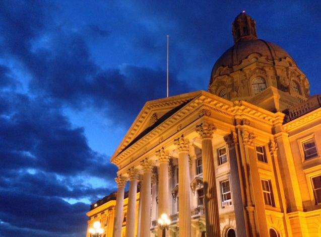 FILE: The Alberta Legislature in Edmonton.