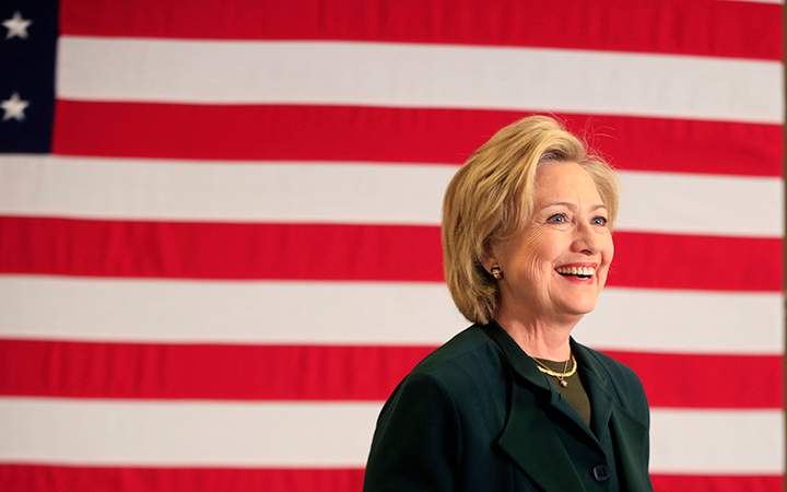 Democratic presidential arrives at town hall meeting at White Mountain Community College, Thursday, Oct. 29, 2015, in Berlin, N.H.