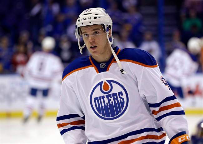 Connor McDavid inching closer to return from clavicle injury - image