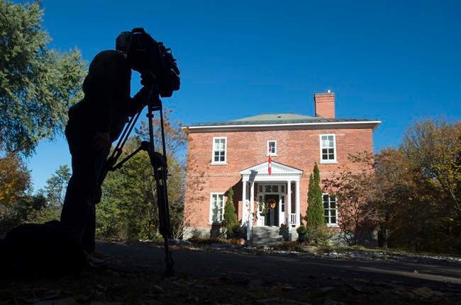 Rideau Cottage is seen on the grounds of Rideau Hall, Monday October 26, 2015 in Ottawa.