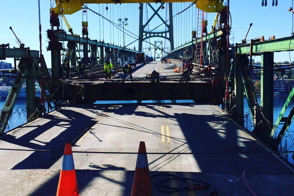 The conclusion of the MacDonald Bridge Project will lead to a three per cent decrease in major project spending in Nova Scotia.