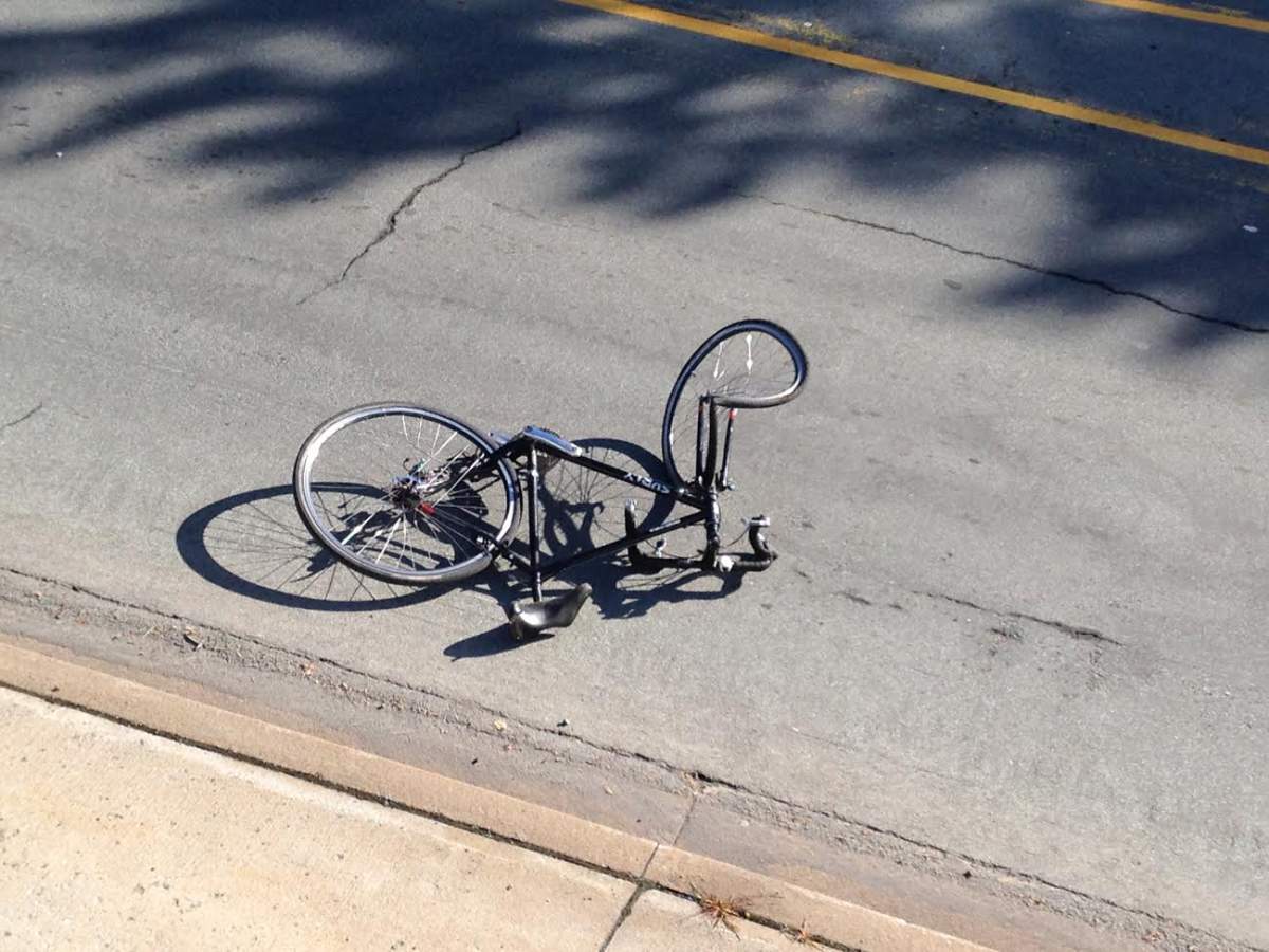A cyclist was killed after being struck by a propane truck on Purcell's Cove Road Wednesday morning. 